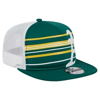 Men's New Era  Green Athletics 9FIFTY A-Frame Trucker Snapback Hat