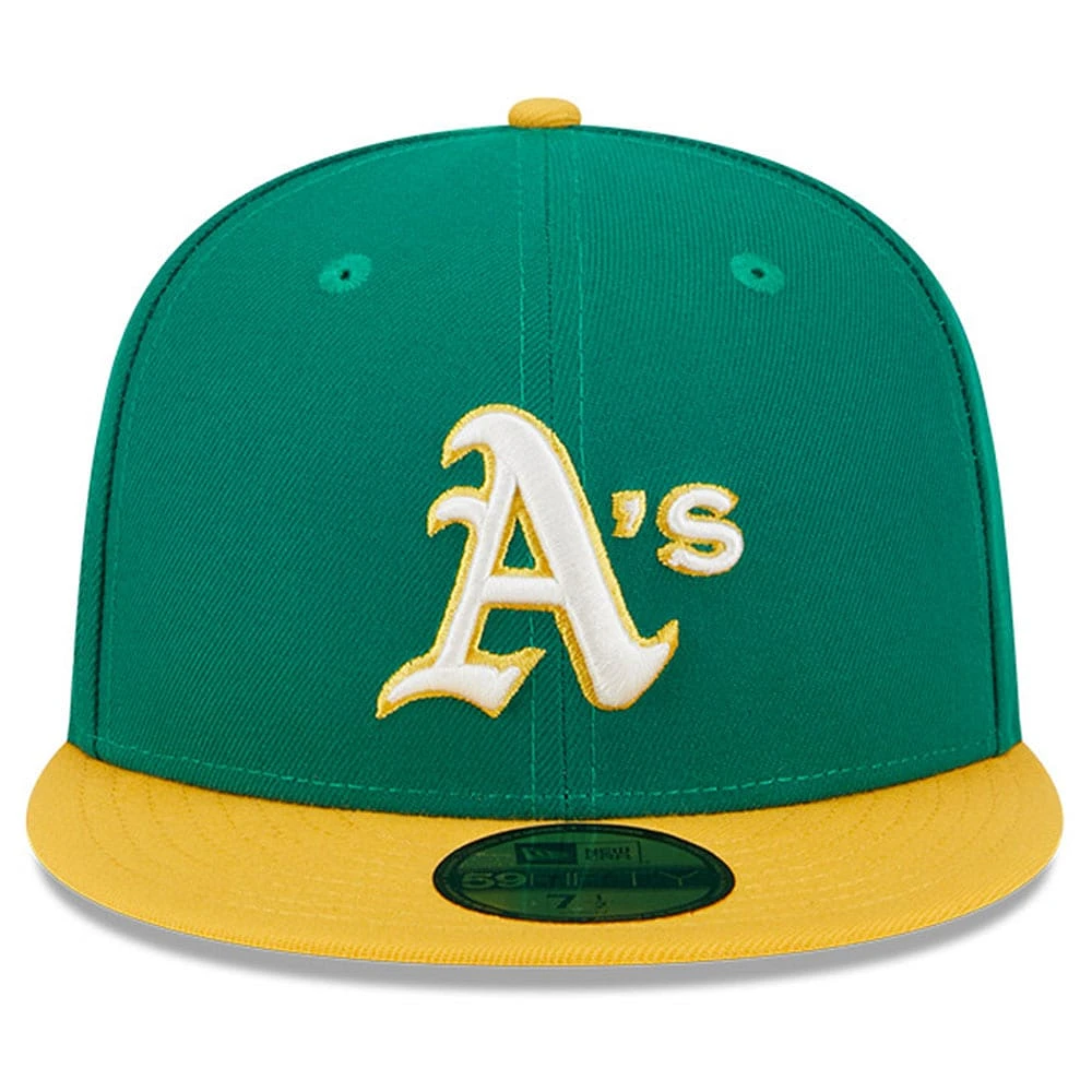 Men's New Era Green Athletics Big League Chew Team 59FIFTY Fitted Hat