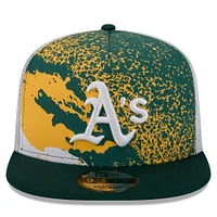 Men's New Era Green Athletics Court Sport 9FIFTY Snapback Hat