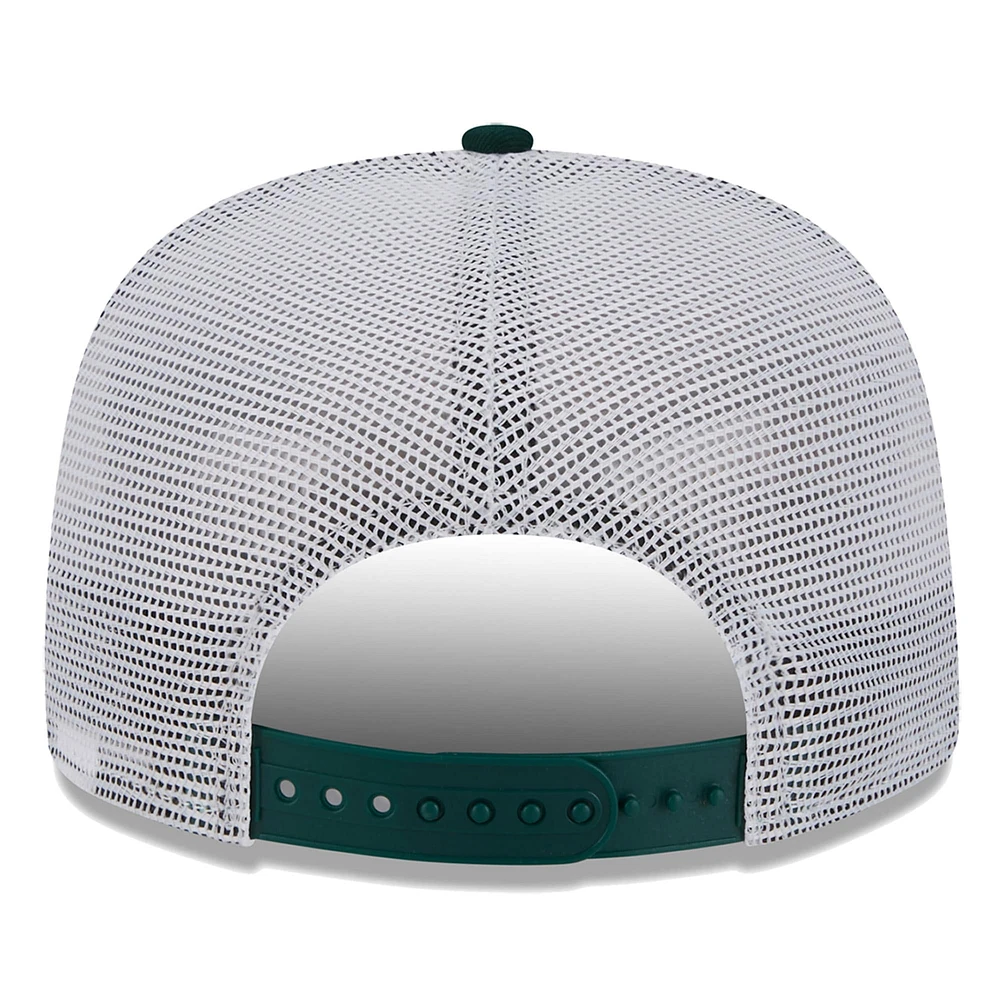 Men's New Era Green Athletics Court Sport 9FIFTY Snapback Hat