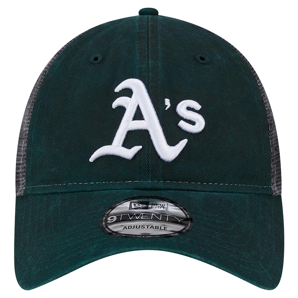 Casquette ajustable Slick Trucker 9TWENTY verte de New Era pour homme