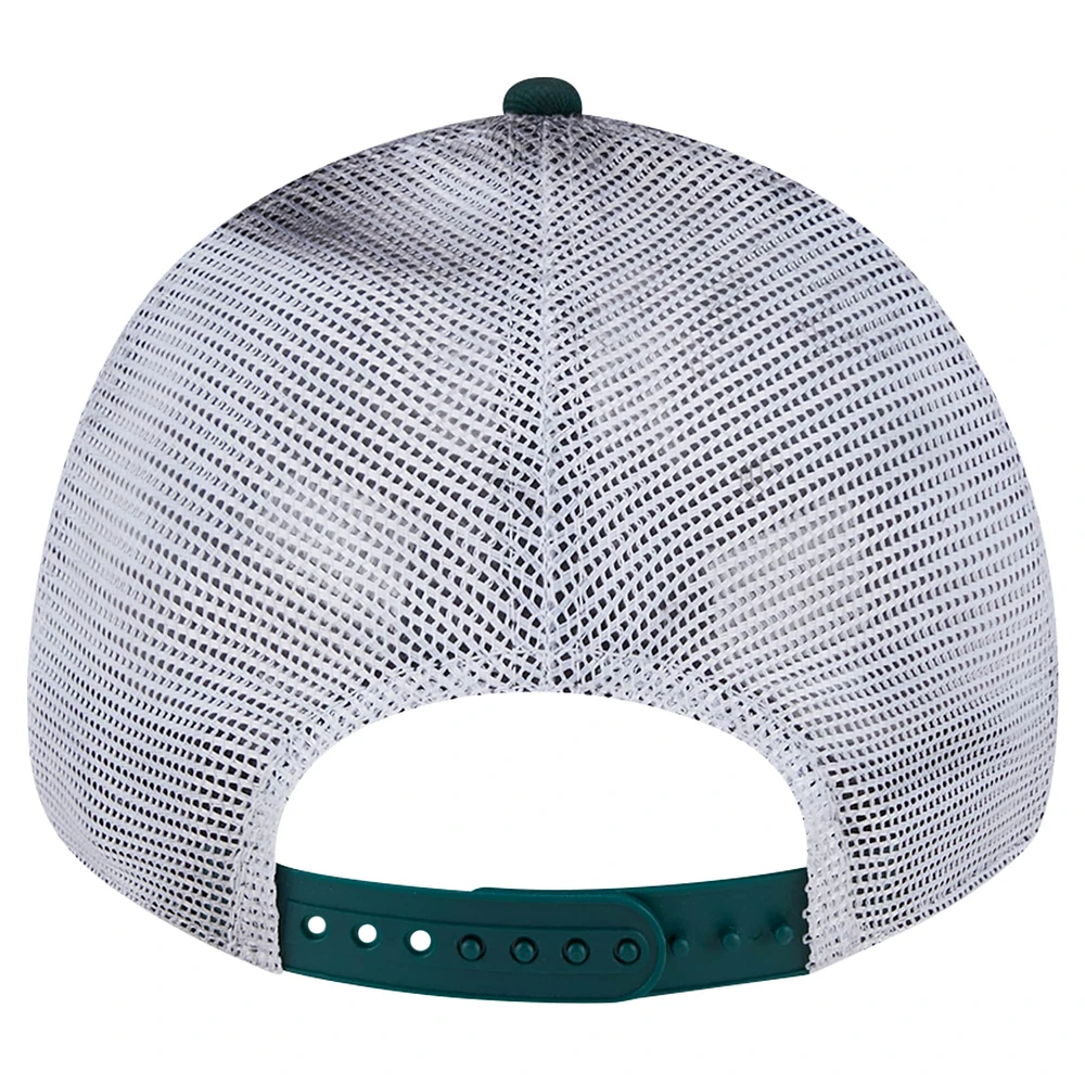 Casquette ajustable Slick Trucker 9TWENTY verte de New Era pour homme