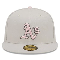 Men's New Era Khaki Athletics 2023 Mother's Day On-Field 59FIFTY Fitted Hat