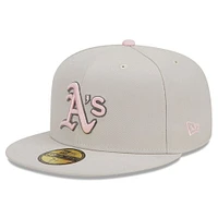 Men's New Era Khaki Athletics 2023 Mother's Day On-Field 59FIFTY Fitted Hat