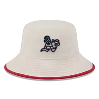 Men's New Era Khaki Athletics 2024 Fourth of July Bucket Hat