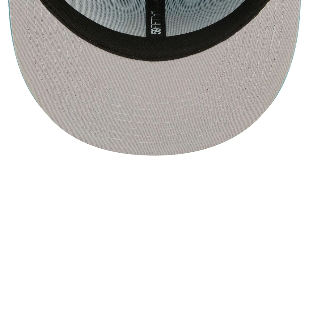 Casquette ajustée 59FIFTY Athletics bleu clair pour homme de New Era