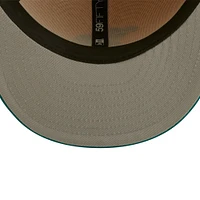 Casquette ajustée New Era Athletics Mango Forest 59FIFTY pour homme, couleur naturelle/bleu sarcelle