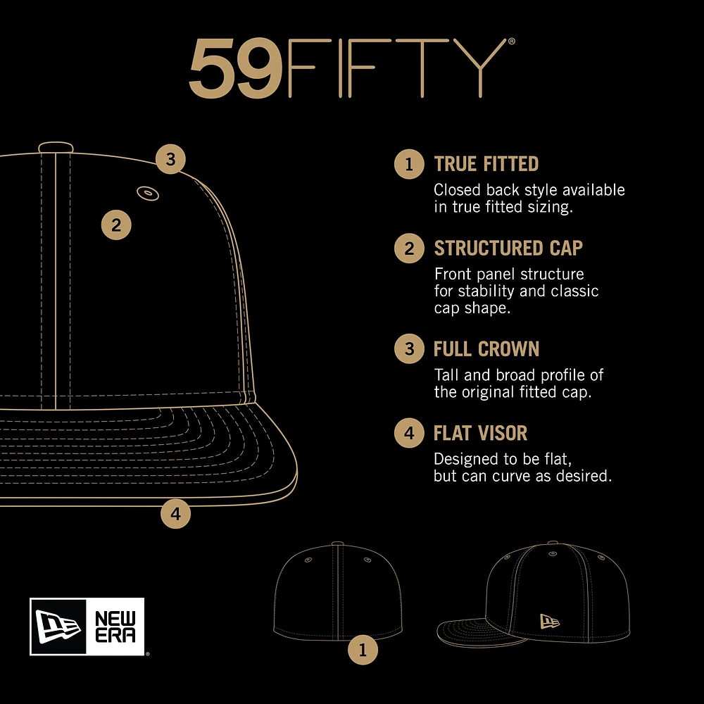 Casquette ajustée New Era Athletics Mango Forest 59FIFTY pour homme, couleur naturelle/bleu sarcelle