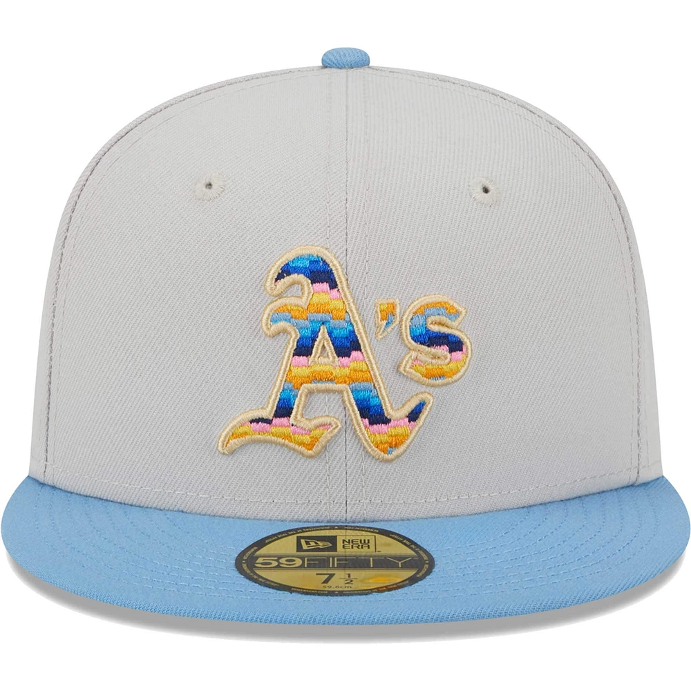 Men's New Era Natural Athletics Beach Front 59FIFTY Fitted Hat