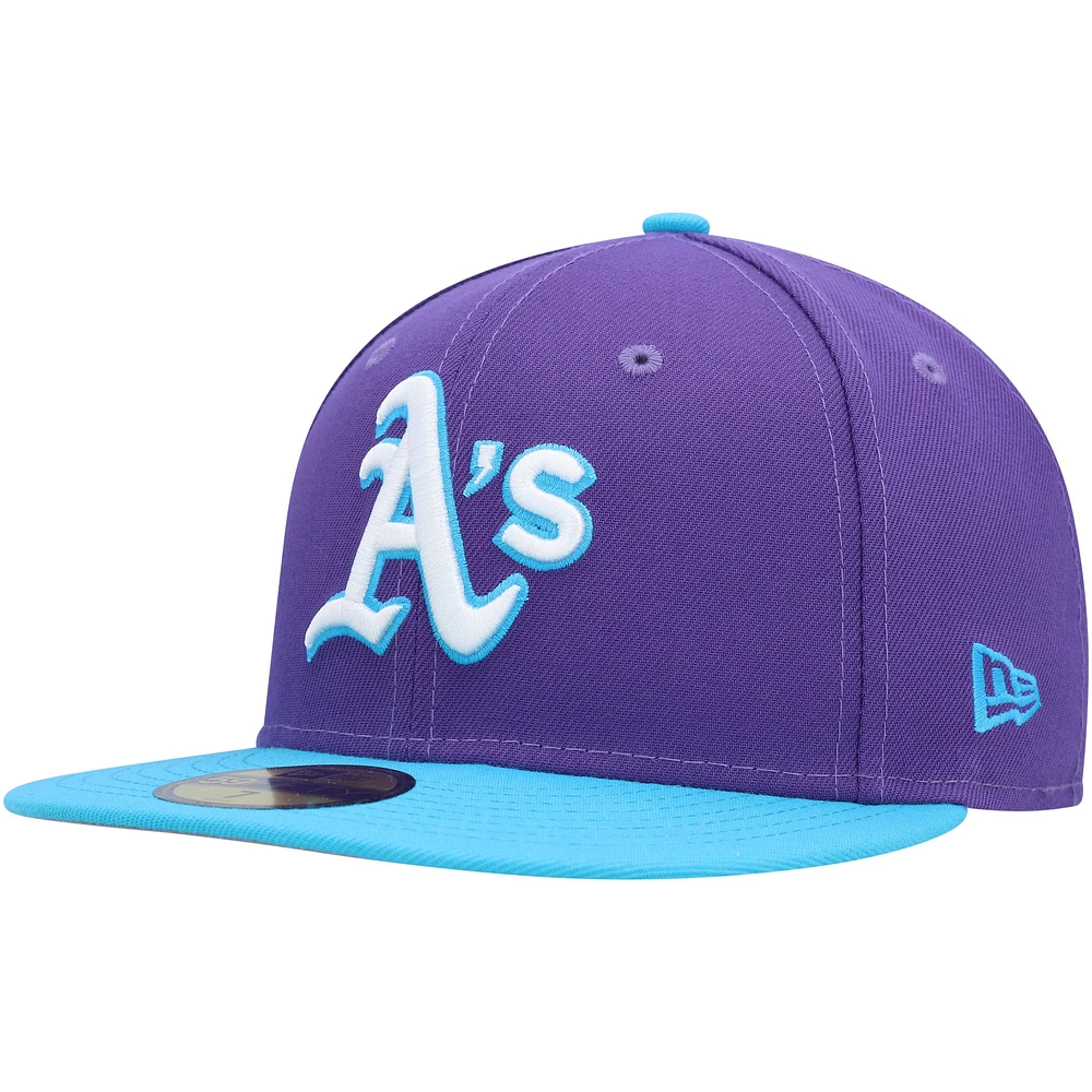 Men's New Era Purple Athletics Vice 59FIFTY Fitted Hat