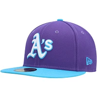 Men's New Era Purple Athletics Vice 59FIFTY Fitted Hat