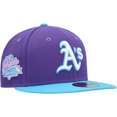 Casquette ajustée New Era Athletics Vice 59FIFTY violette pour homme
