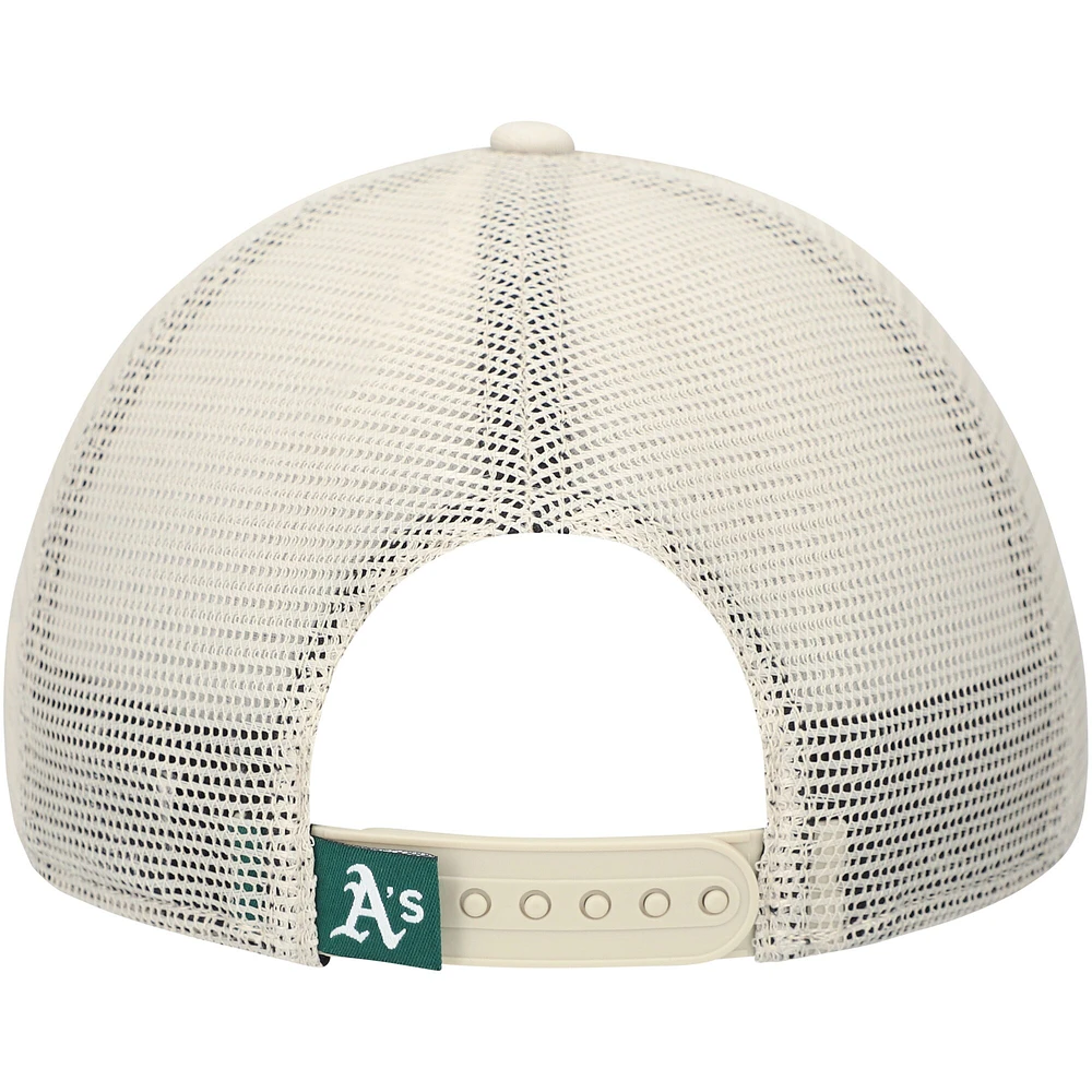 Men's New Era Stone Athletics Game Day 9TWENTY Adjustable Trucker Hat