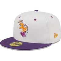 Men's New Era White/Purple Athletics 30th Season Grape Lolli 59FIFTY Fitted Hat