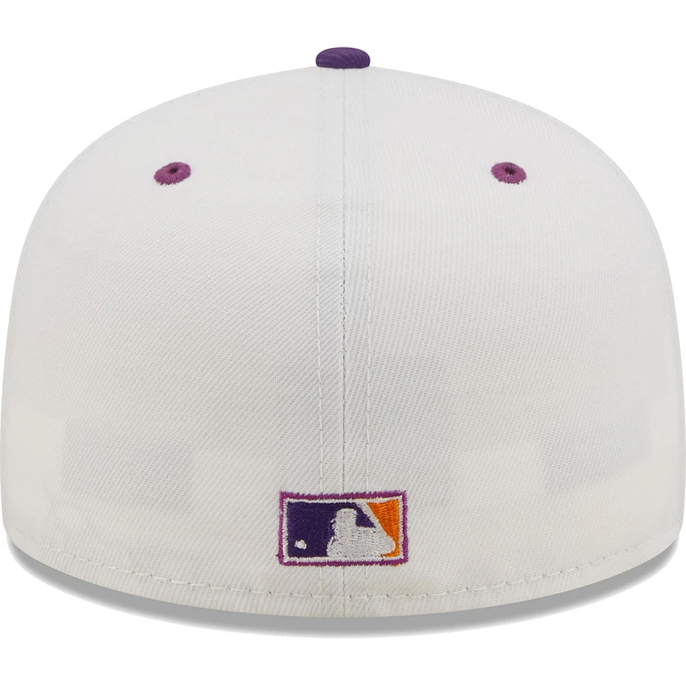 Men's New Era White/Purple Athletics 30th Season Grape Lolli 59FIFTY Fitted Hat