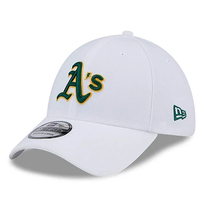 Casquette Athletics 39THIRTY Flex blanche New Era pour homme