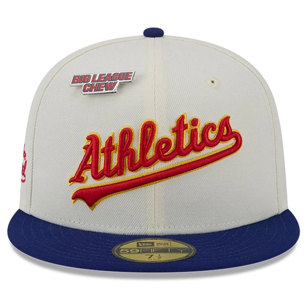 Men's New Era White Athletics Big League Chew Original 59FIFTY Fitted Hat