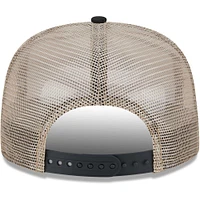Men's New Era White Athletics Chrome Camo A-Frame 9FIFTY Trucker Snapback Hat