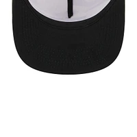 Men's New Era White Athletics Chrome Camo A-Frame 9FIFTY Trucker Snapback Hat