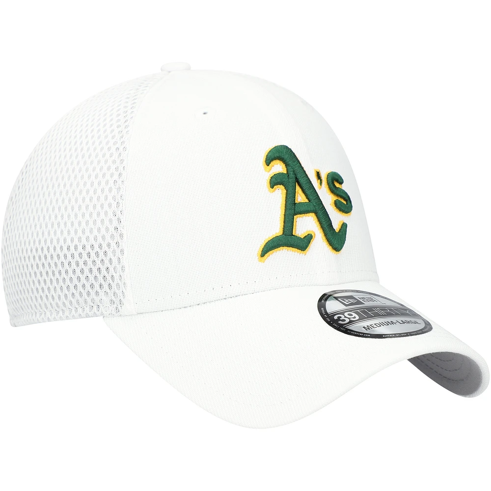 Men's New Era White Athletics REPREVE Neo 39THIRTY Flex Hat