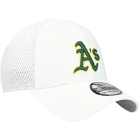 Men's New Era White Athletics REPREVE Neo 39THIRTY Flex Hat