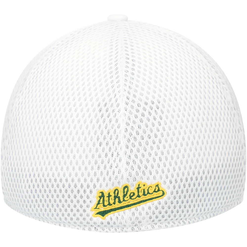 Men's New Era White Athletics REPREVE Neo 39THIRTY Flex Hat