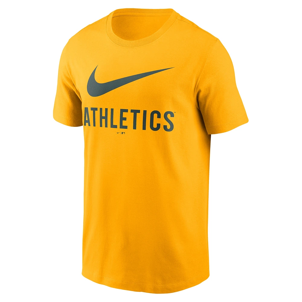 Men's Nike Gold Athletics Swoosh T-Shirt