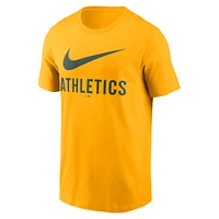 Men's Nike Gold Athletics Swoosh T-Shirt