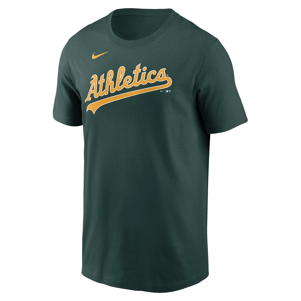 Men's Nike Green Athletics Fuse Wordmark T-Shirt