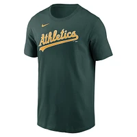 Men's Nike Green Athletics Fuse Wordmark T-Shirt