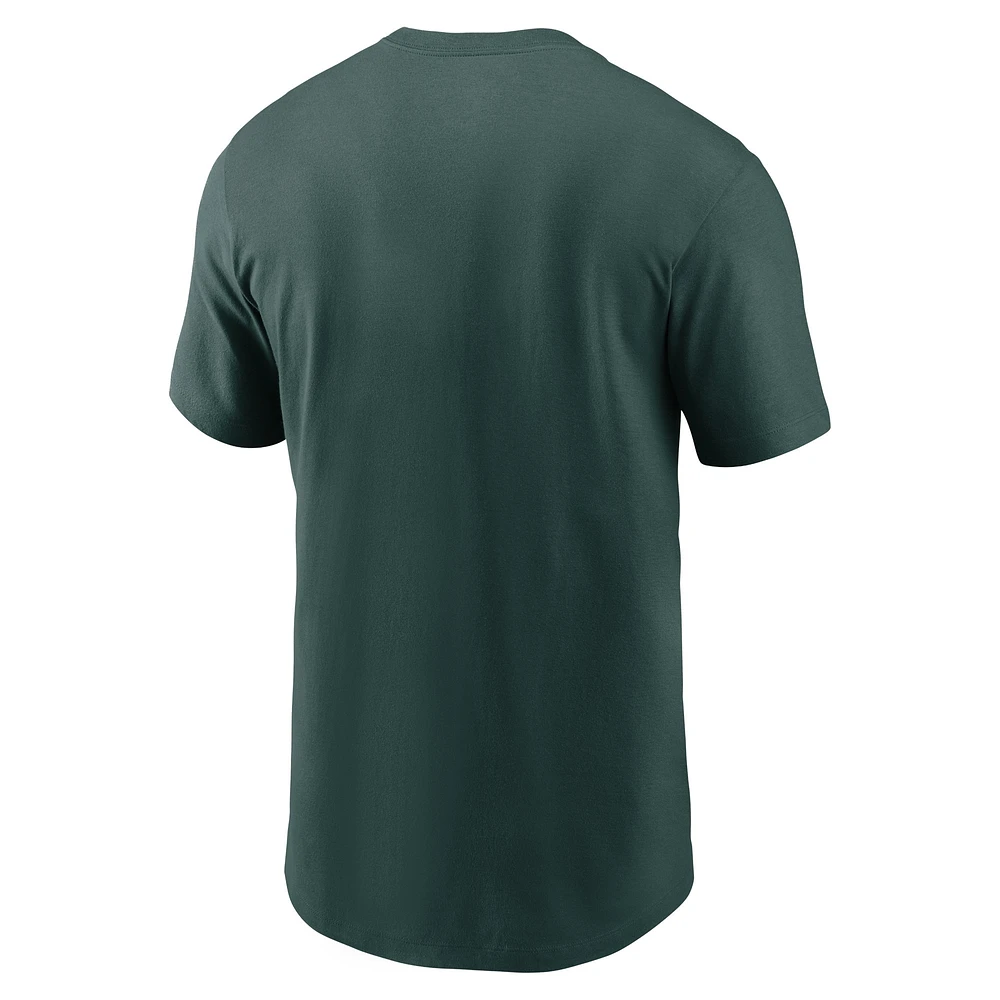 Men's Nike Green Athletics Fuse Wordmark T-Shirt