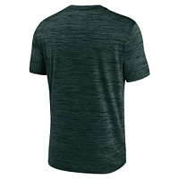 Men's Nike Green Athletics Logo Velocity Performance T-Shirt