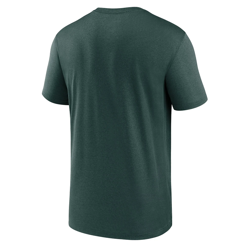 Men's Nike Green Athletics New Legend Logo T-Shirt