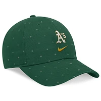 Casquette ajustable Nike Athletics Primetime Print Club verte pour homme