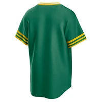 Men's Nike Kelly Green Athletics Road Cooperstown Collection Team Jersey