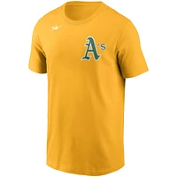 Men's Nike Reggie Jackson Gold Athletics Cooperstown Collection Name & Number T-Shirt