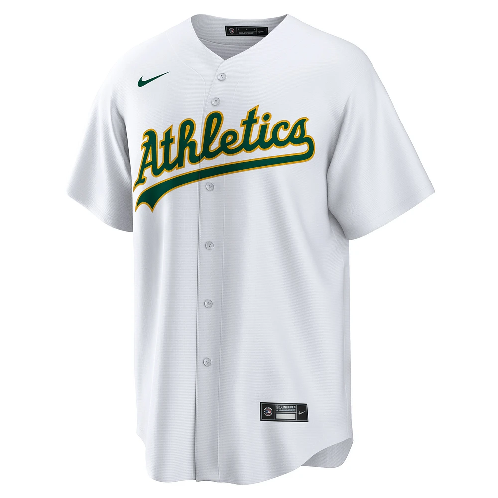 Men's Nike White Athletics Home Blank Replica Jersey