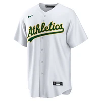 Men's Nike White Athletics Home Blank Replica Jersey