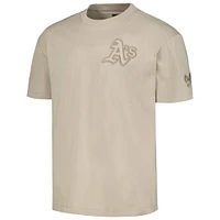 Men's Pro Standard Cream Athletics Neutral Drop Shoulder T-Shirt
