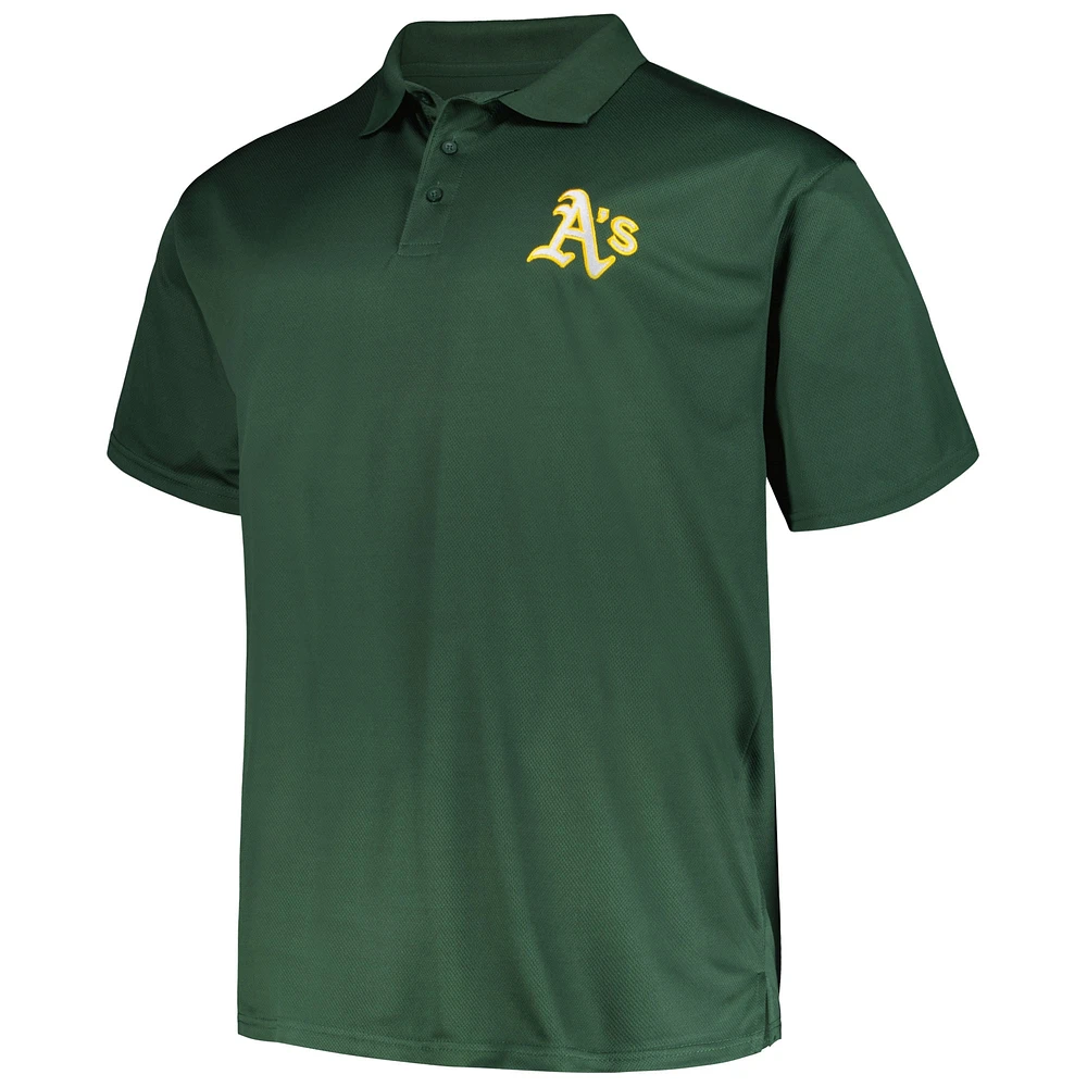 Polo Birdseye vert d'athlétisme pour homme Profile