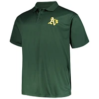Polo Birdseye vert d'athlétisme pour homme Profile