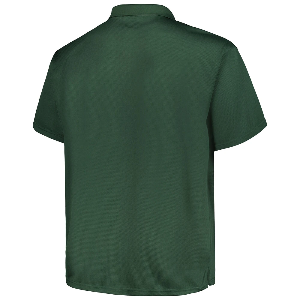 Polo Birdseye vert d'athlétisme pour homme Profile