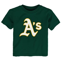 T-shirt vert avec logo principal d'athlétisme pour tout-petits