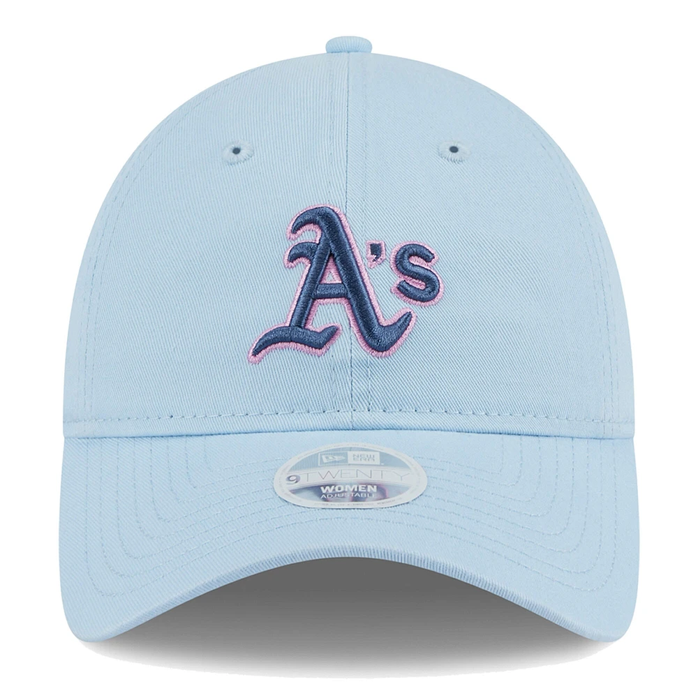Women's New Era Athletics Multi Light Blue 9TWENTY Adjustable Hat