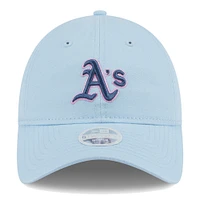 Women's New Era Athletics Multi Light Blue 9TWENTY Adjustable Hat