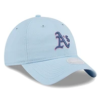 Women's New Era Athletics Multi Light Blue 9TWENTY Adjustable Hat