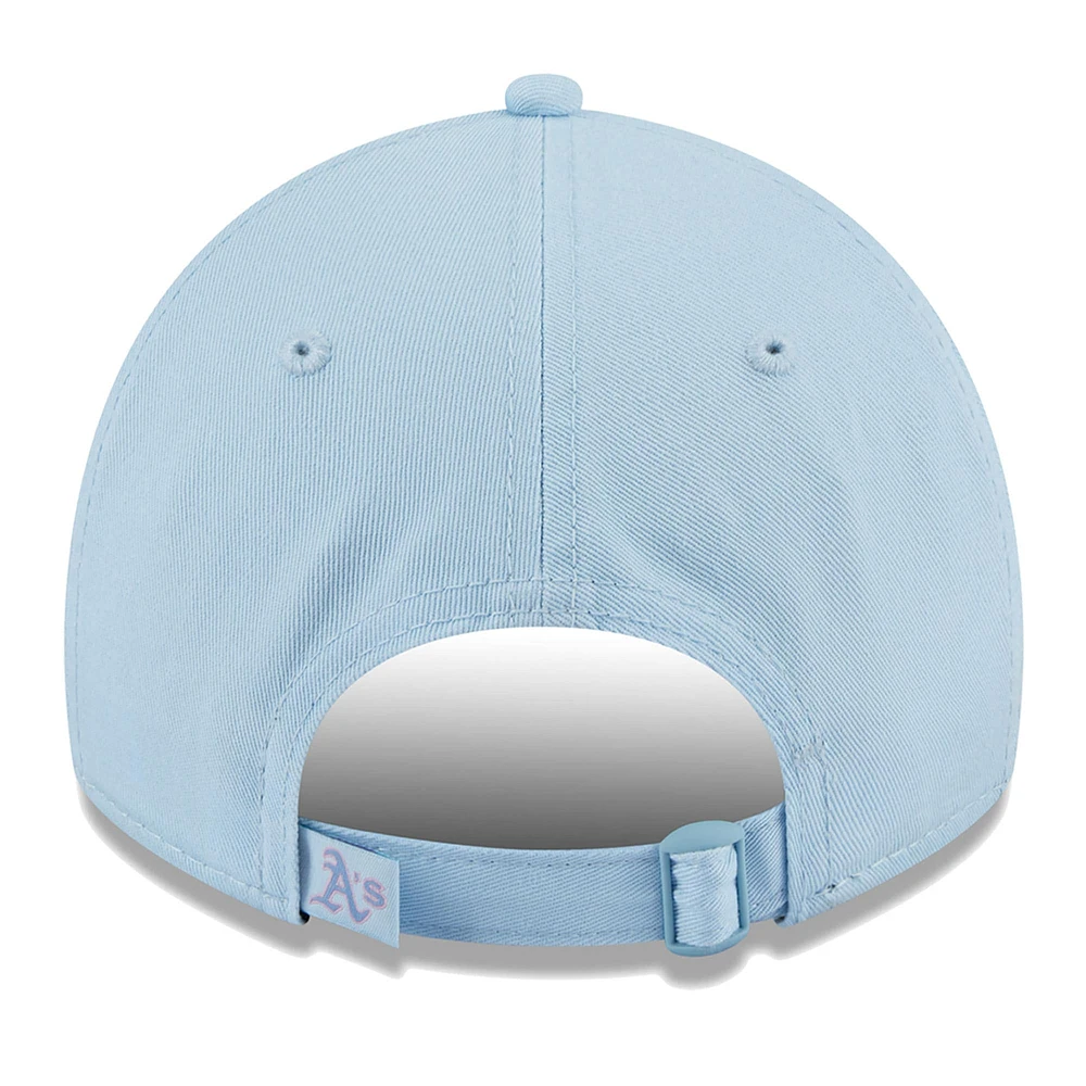 Women's New Era Athletics Multi Light Blue 9TWENTY Adjustable Hat
