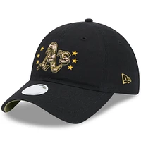 Women's New Era Black Athletics 2024 Armed Forces Day 9TWENTY Adjustable Hat