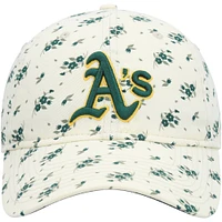 Women's New Era Cream Athletics Chrome Bloom 9TWENTY Adjustable Hat