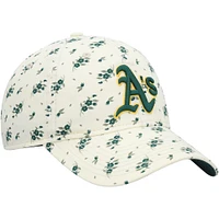 Women's New Era Cream Athletics Chrome Bloom 9TWENTY Adjustable Hat